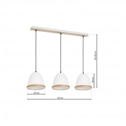Lampa wisząca STUDIO WHITE 3xE27