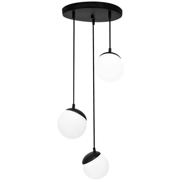 Lampa wisząca SFERA BLACK 3xE14