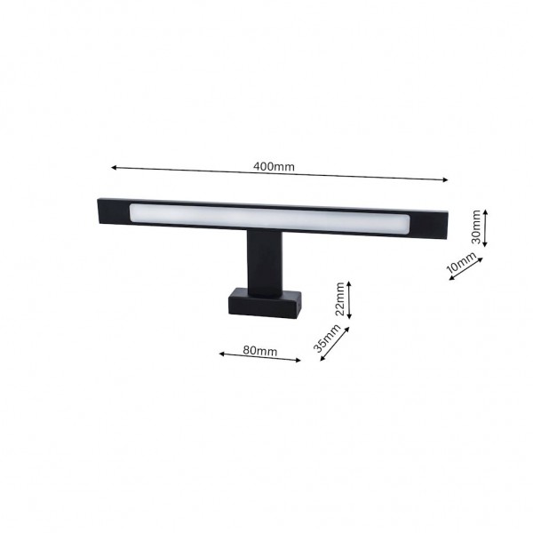Kinkiet SHINE BLACK 7W LED