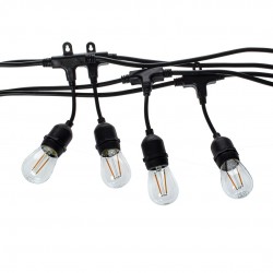 GIRLANDA 10 METRÓW Z ZARÓWKĄ FILAMENTOWĄ 10x1,5W