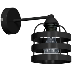 Kinkiet LARS BLACK 1xE27