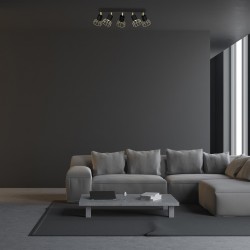 Lampa sufitowa DANTE Black/Gold 5xGU10