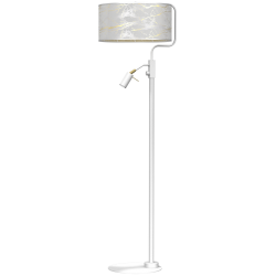 Lampa podłogowa SENSO White/Gold 1xE27 + 1x mini GU10