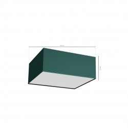 Lampa sufitowa VERDE GREEN kwadrat 500mm 3xE27