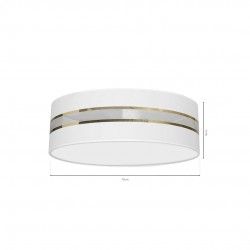 Lampa Sufitowa ULTIMO WHITE 3xE27 60cm