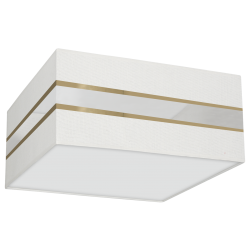 Lampa sufitowa Kwadrat ULTIMO WHITE 2xE27 40cm