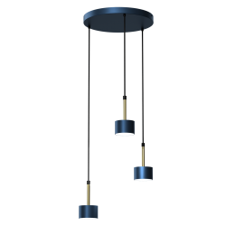 Lampa wisząca ARENA BLUE/GOLD 3xGX53