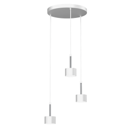 Lampa wisząca ARENA WHITE/SILVER 3xGX53