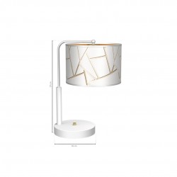 Lampka nocna ZIGGY WHITE White/Gold 1xE27