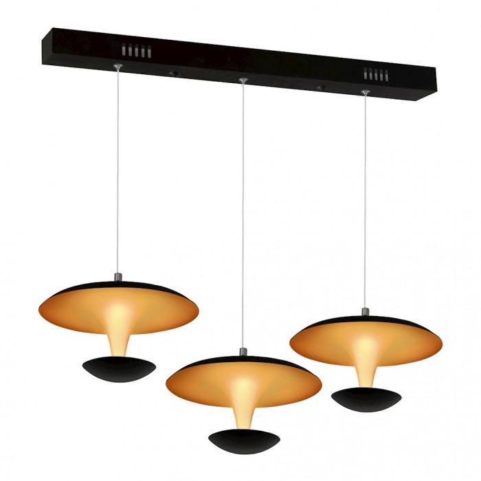 LAMPA WISZĄCA COSTA 3x12W LED CZARNA LAMPA WISZĄCA COSTA 3x12W LED CZARNA