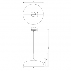 Lampa wisząca LINCOLN GREEN/GOLD 1xE27