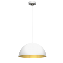 Lampa wisząca BETA WHITE/GOLD 1xE27 35cm