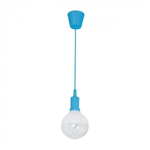 LAMPA WISZĄCA BUBBLE BLUE 5W E14 LED