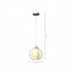 Lampa wisząca TELA 1xE27 fi20