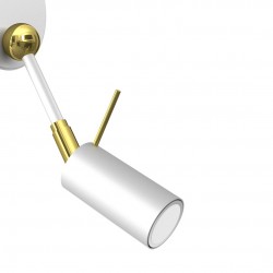 Kinkiet IRIS White/Gold 1x mini GU10