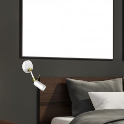 Kinkiet IRIS White/Gold 1x mini GU10