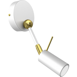 Kinkiet IRIS White/Gold 1x mini GU10