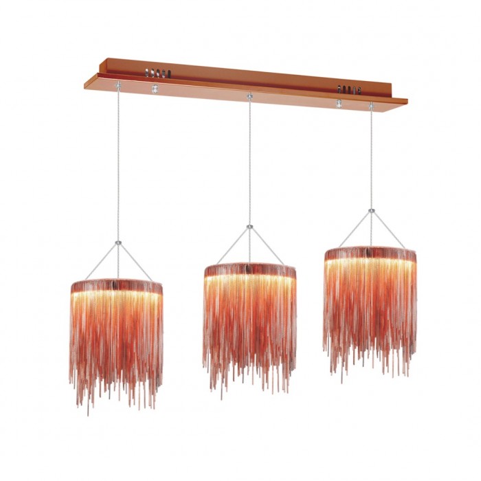 LAMPA WISZACA CASCATA COPPER 54W LED LAMPA WISZACA CASCATA COPPER 54W LED