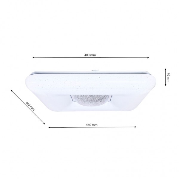 Plafon YAX 24W LED Ściemnialny+ Pilot