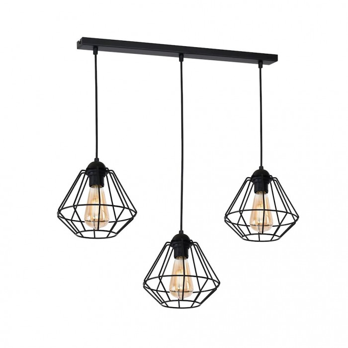 Lampa wisząca COLIN BLACK 3xE27