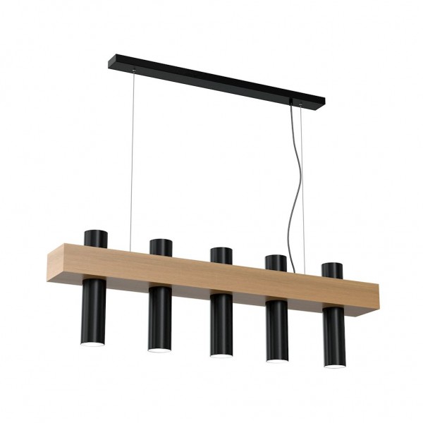 Lampa wisząca WEST BLACK 5xGU10