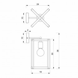 Kinkiet ARNOLD 1xE27