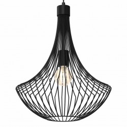 Lampa wisząca CESTA BLACK 1xE27