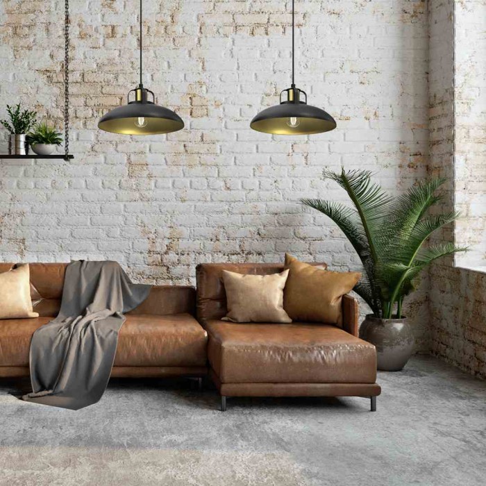 Lampa wisząca FELIX BLACK/GOLD 2xE27 Lampa wisząca FELIX BLACK/GOLD 2xE27