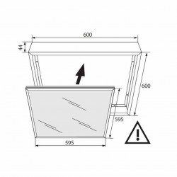 Ramka 600*600 Panel LED Aluminiowa