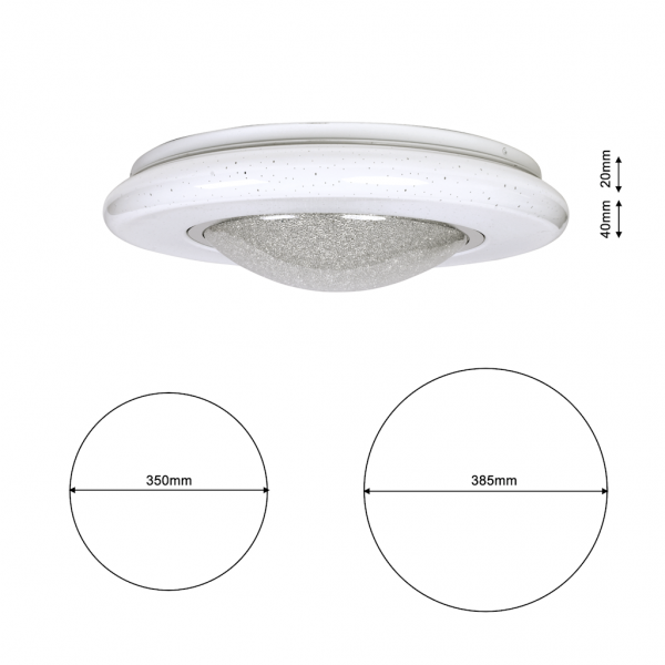 Plafon QUASAR 24W LED