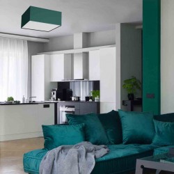 Lampa sufitowa VERDE GREEN kwadrat 3xE27 50cm