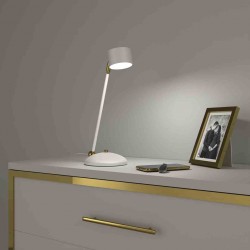 Lampka biurkowa ARENA WHITE/GOLD 1xGX53