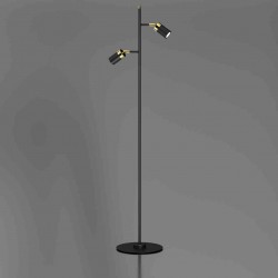 Lampa podłogowa JOKER BLACK/GOLD 2xGU10