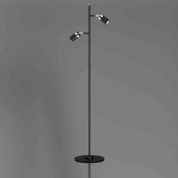 Lampa podłogowa JOKER BLACK/CHROME 2xGU10
