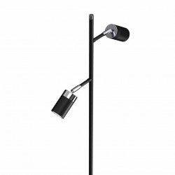 Lampa podłogowa JOKER BLACK/CHROME 2xGU10
