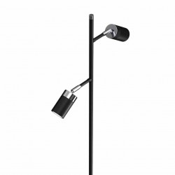 Lampa podłogowa JOKER BLACK/CHROME 2xGU10