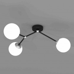 Lampa sufitowa JOY BLACK 3xE14
