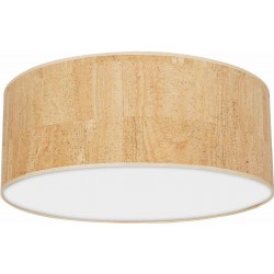 Lampa sufitowa CORK White/Cork 3xE27  Ø50cm