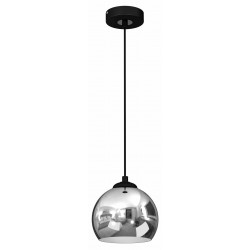 Lampa wisząca TORO BLACK / CHROME 1xE27
