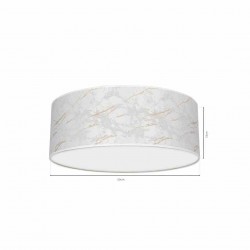 Lampa sufitowa SENSO White/Gold 3xE27 Ø50cm