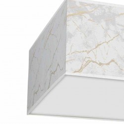 Lampa sufitowa SENSO White/Gold kwadrat 2xE27