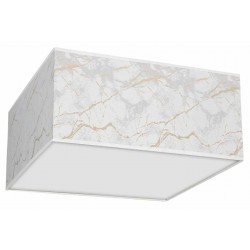 Lampa sufitowa SENSO White/Gold kwadrat 2xE27