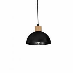 Lampa wisząca ERIK Black/Wood 2xE27
