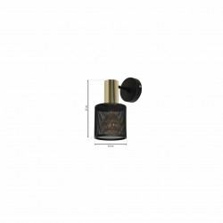 Kinkiet ARES GOLD 1xE27