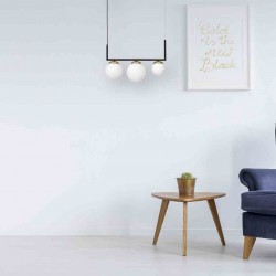 Lampa wisząca SPARTA BLACK / GOLD 3xE14