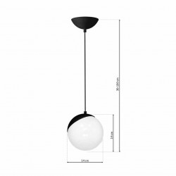 Lampa wisząca SFERA BLACK 1xE14 60W