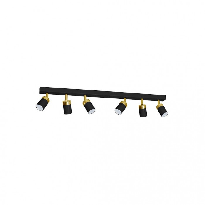 Lampa sufitowa JOKER BLACK/GOLD 6xGU10
