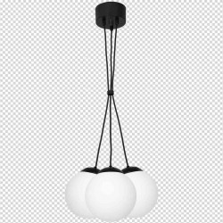 Lampa wisząca LIMA BLACK 3xE14