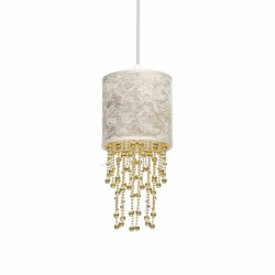 Lampa wisząca ALMERIA WHITE/GOLD 1xE27