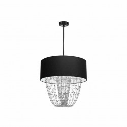 Lampa wisząca ALMERIA BLACK/CHROME 1xE27